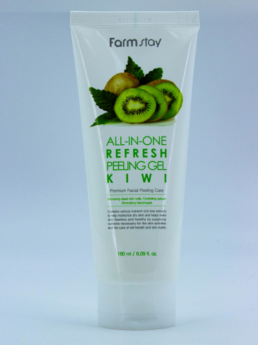 FARMSTAY - ПИЛИНГ - ГЕЛЬ ДЛЯ ЛИЦА С ЭКСТРАКТОМ КИВИ ALL-IN-ONE REFRESH PEELING GEL KIWI, 180 ML