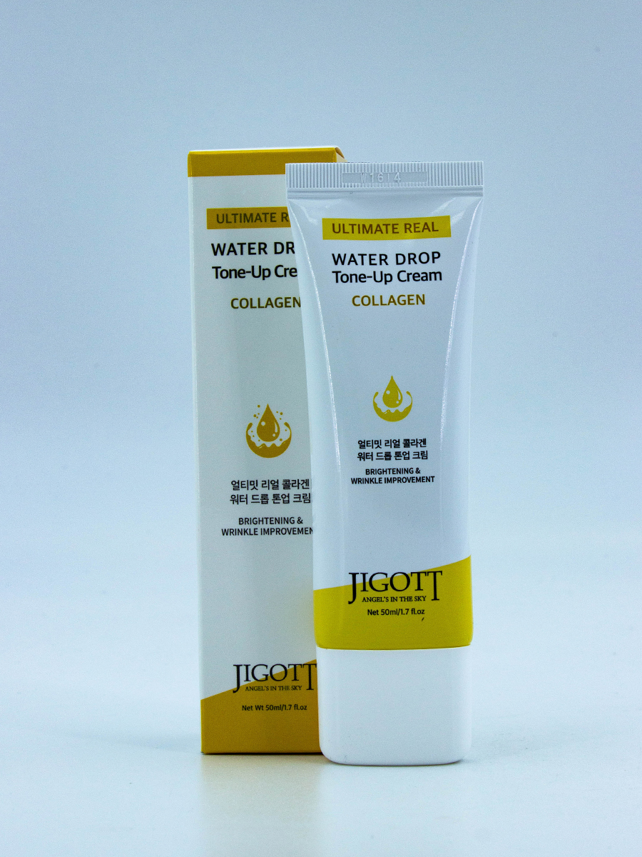JIGOTT - КРЕМ ДЛЯ ЛИЦА С КОЛЛАГЕНОМ ULTIMATE REAL WATER DROP TONE-UP CREAM COLLAGEN, 50 ML
