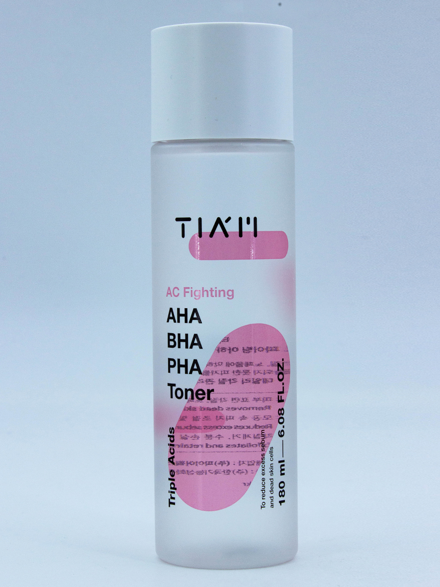 TIAM - ТОНЕР ДЛЯ ЛИЦА ОЧИЩАЮЩИЙ AC FIGHTING AHA BHA PHA TONER, 180 МЛ.