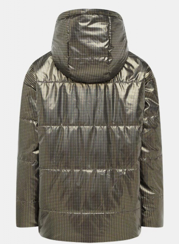 Куртка жен золотист-черн лапка 11680 ру с 40 по 50 полиуретан-полиэстер, полиэстер утеплитель