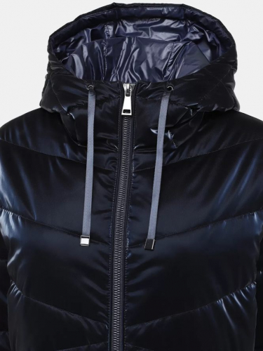 Куртка жен син 12750 ру с 40 по 50 полиуретан-полиэстер, полиэстер утеплитель