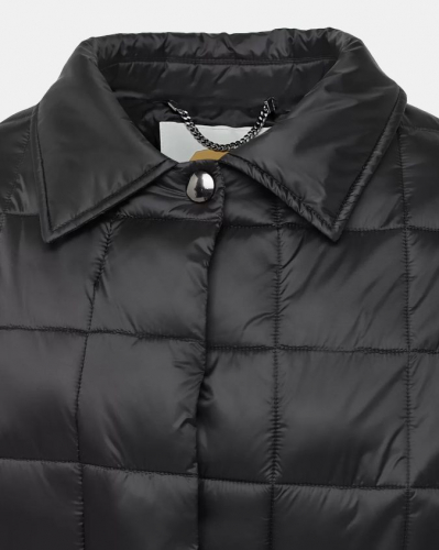 Куртка жен черн 12240 ру с 40 по 50 полиуретан-полиэстер, полиэстер утеплитель