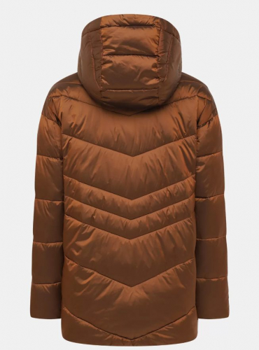 Куртка жен коричнев 12750 ру с 40 по 50 полиуретан-полиэстер, полиэстер утеплитель