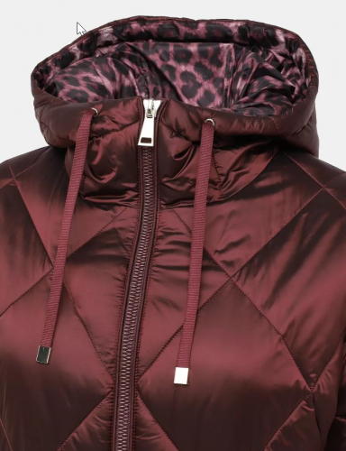 Куртка жен бордо 12750 ру с 40 по 50 полиуретан-полиэстер, полиэстер утеплитель