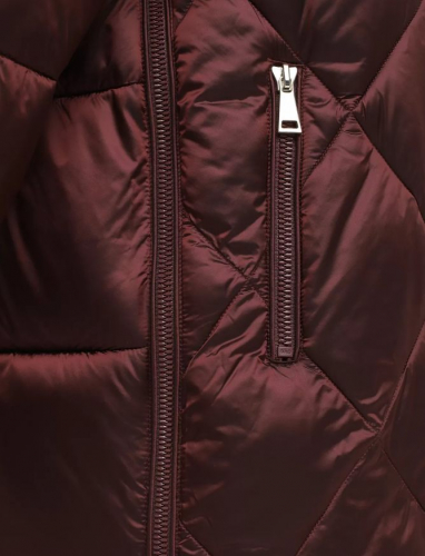 Куртка жен бордо 12750 ру с 40 по 50 полиуретан-полиэстер, полиэстер утеплитель
