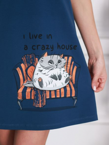 Коллекция Crazy House сорочка № 131731 синий