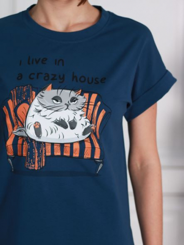 Коллекция Crazy House пижама № 211731 синий