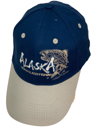 Бейсболка Alaska синего цвета со светлым козырьком  №20446