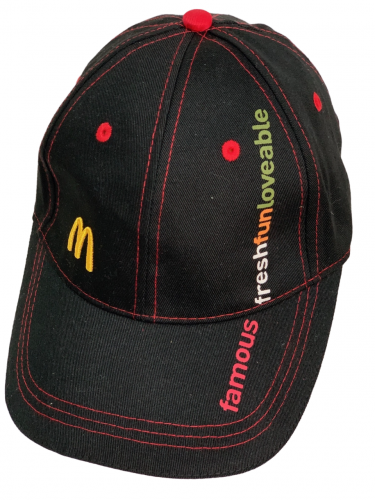 Черная бейсболка с эмблемой McDonald’s  №5434