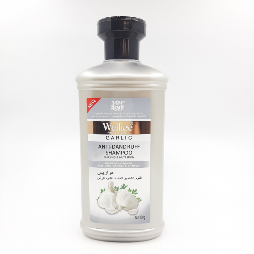 WELLICE  Шампунь Professional GARLIC от перхоти ЧЕСНОК  400г  (B119-02)