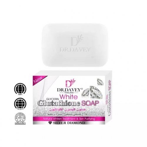 DR.DAVEY  Мыло для лица и тела White GLUTATHIONE Отбеливающее с ГЛУТАТИОНОМ  100г  (DV-6387)