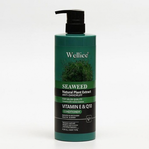 WELLICE  Бальзам для волос SEAWEED Vitamin E & Q10 против перхоти МОРСКИЕ ВОДОРОСЛИ  800г  (B-163-06)