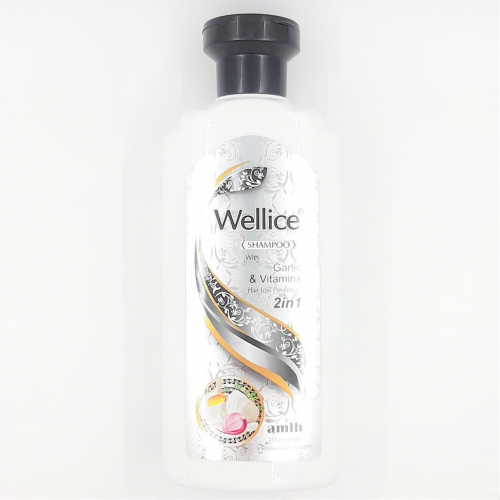 WELLICE  Шампунь GARLIC & Vitamins Профилактика выпадения волос ЧЕСНОК  400г  (B-150-02)