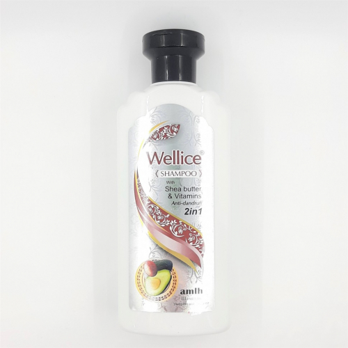 WELLICE  Шампунь SHEA Butter & Vitamins Против перхоти Масло ШИ  400г  (B-150-01)