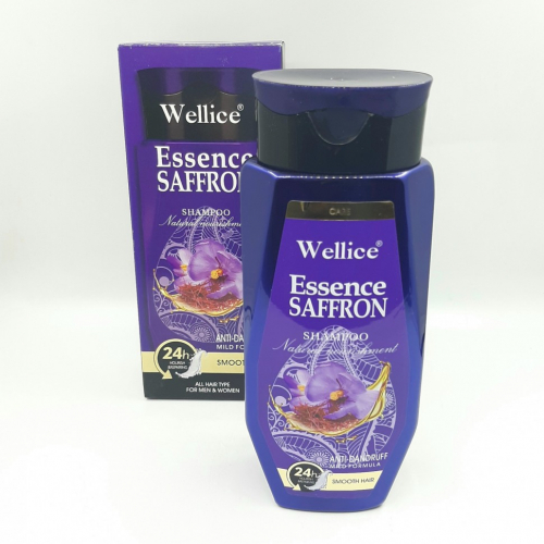 WELLICE  Шампунь SAFFRON Essence Разглаживающий, Против Перхоти ШАФРАН  400г  (B-189-04)