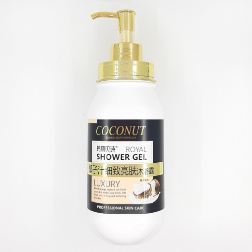 WELLICE  Гель - Крем для душа Royal LUXURY COCONUT Увлажняющий, Освежающий КОКОС  500мл  (MS-12-04)