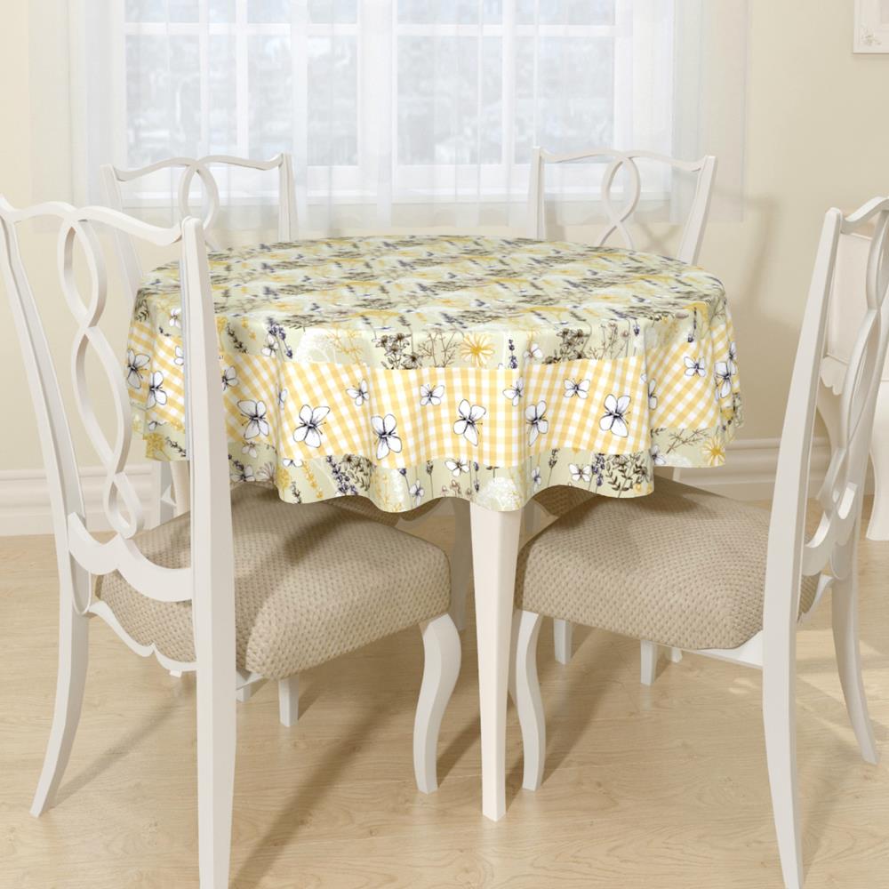 Скатерть круглая, D145 см. арт. СКГБ006-10026. Сирень