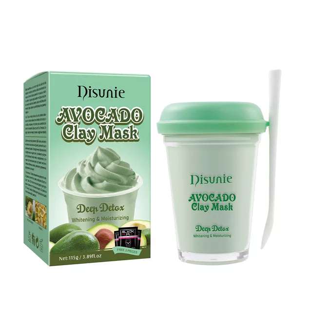 DISUNIE Маска для лица Глиняная AVOCADO Глубокое очищение Детокс АВОКАДО 115г (DE-8091)