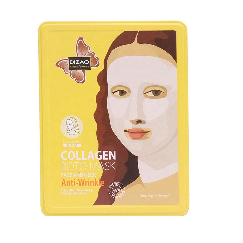 DANJIA Маска тканевая для лица и шеи BOTO COLLAGEN Anti-Wrinkle Против Морщин КОЛЛАГЕН (DZ-169)