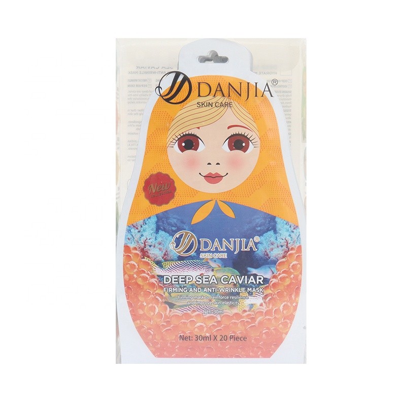 DANJIA Маска тканевая для лица DEEP SEA CAVIAR Подтягивающая, Против Морщин ИКРА 30мл (137)