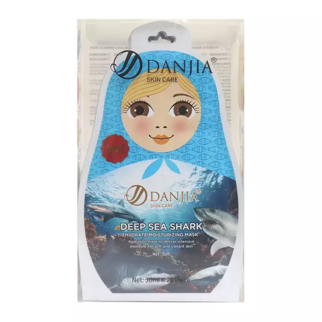 DANJIA Маска тканевая для лица DEEP SEA SHARK Увлажняющая, Пополнение Влагой АКУЛА 30мл (136)