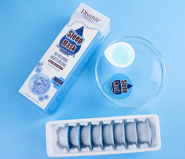 DISUNIE Маска для лица Ночная ICE CREAM Hyaluronic Acid & Vitamin E (5г * 8 штук) (DE-8074)