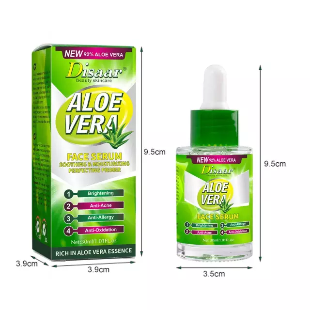 DISAAR Сыворотка для лица ALOE VERA Праймер, Выравнивающая, Успокаивающая АЛОЭ 30мл (DS-5061)