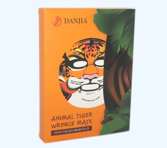 DANJIA Маска тканевая для лица DANJIA Маска - муляж для лица Animal TIGER Разглаживающая, Против Морщин ТИГР 25мл