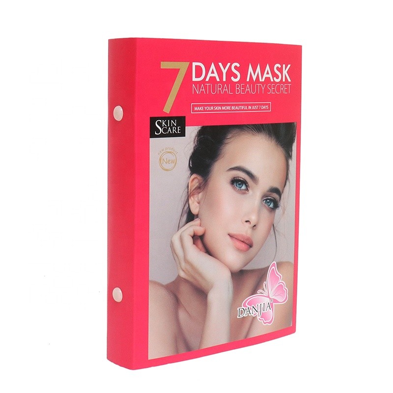 DANJIA Маска тканевая для лица и шеи 7 DAYS Органайзер Natural Beauty Secret НЕДЕЛЬКА (розовый) (7 * 42г) (122)