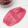 Маска защитная для лица Fashion Mask ЦВЕТНАЯ Сетка + Стразы многоразовая (ТВ-2)
