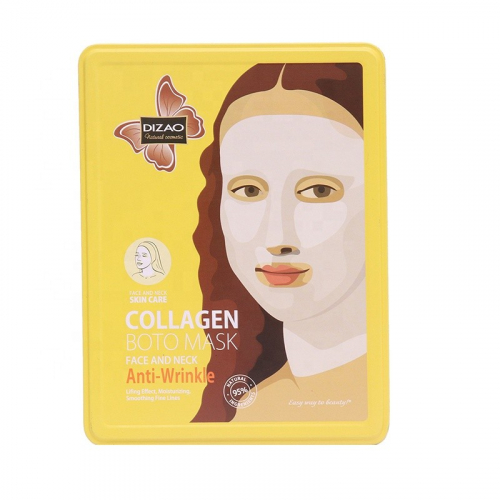 DANJIA  Маска тканевая для лица и шеи BOTO COLLAGEN Anti-Wrinkle Против Морщин КОЛЛАГЕН  (DZ-169)