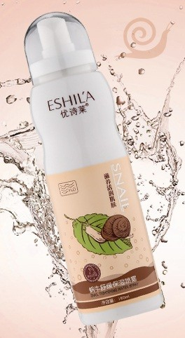 ESHIL'A  Спрей - Мист для лица Water Spray SNAIL Tightening Увлажняющий, Подтягивающий УЛИТКА  180мл  (DY-879)