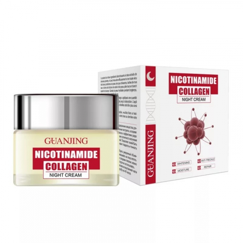 GUANJING  Крем для лица Ночной NICOTINAMIDE Collagen против морщин и пигментации  50мл  (GJ-81953)