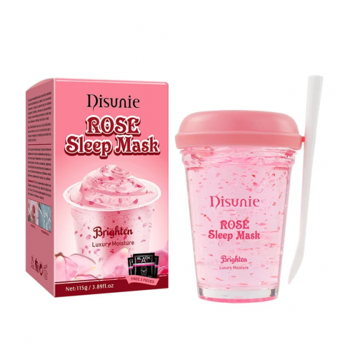 DISUNIE  Маска для лица ROSE Ночная увлажняющая, осветляющая  115г  (DE-8093)
