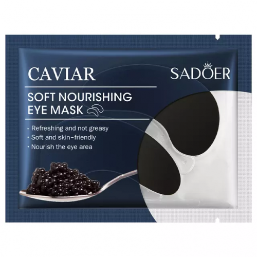 SADOER  Патчи для век CAVIAR мягкость и питание ИКРА  7.5г  (SD-93721)