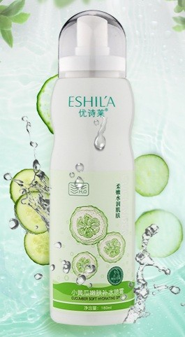 ESHIL'A  Спрей - Мист для лица Hydrating Spray CUCUMBER Soft Увлажняющий, Смягчающий ОГУРЕЦ  180мл  (DY-877)