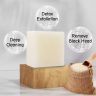 AICHUN BEAUTY  Мыло для лица Natural RICE Отбеливающее, Глубокое очищение, От чёрных точек РИС  100г  (AC-3121)