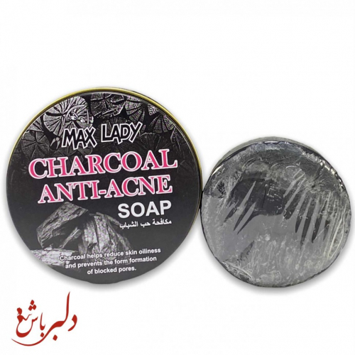 MAX LADY  Мыло для лица  CHARCOAL Anti-Acne против прыщей УГОЛЬ  (банка)  100г  (MX-2406)