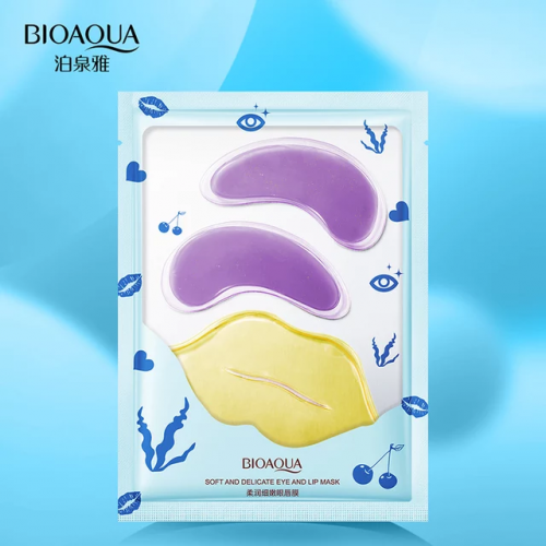 BIOAQUA  Патчи для Век и Губ SOFT & DELICATEс экстрактом Периллы и Мёда  (3г*2 + 8г)  (BQY-93004)