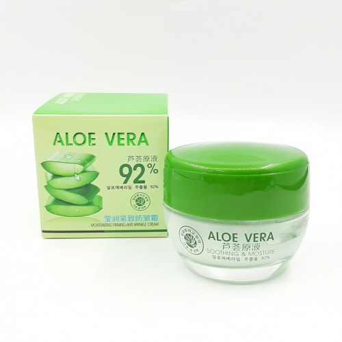 SHUBOFU  Крем - гель для лица ALOE VERA 92% Soothing Gel Увлажняющий, Укрепляющий, Против Морщин АЛОЭ  70г  (DY-703)