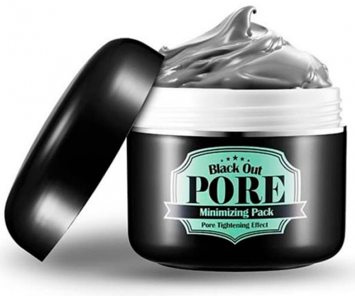 DR.DAVEY  Маска для лица Black Out PORE Minimizing Pack Угольная Очищающая Сужающая Поры  100г  (DV-6135)