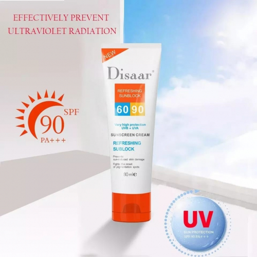 DISAAR  Крем Солнцезащитный REFRESHING SUNBLOCK SPF 60/90 Увлажняющий, Матирующий  80мл  (DS-51004)