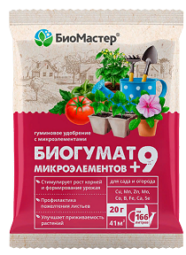 Биогумат + 9 микроэлементов 20 г / 100 шт Биомастер