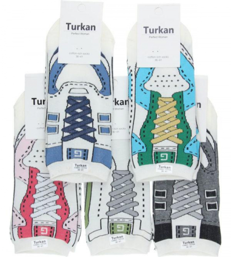 Носки женские короткие спорт Turkan MY6972