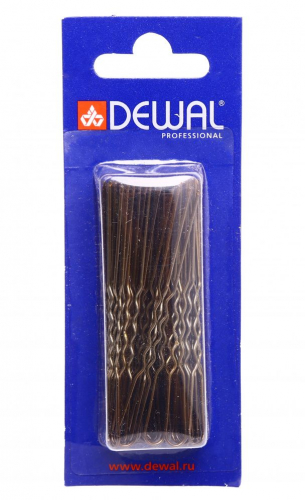 Dewal Шпильки для волос волна SLT-70V-1/60, 70 мм, черный, 60 шт.
