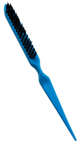Dewal Расчёска для начёса BR-6935, пластик, искусственная щетина, синий