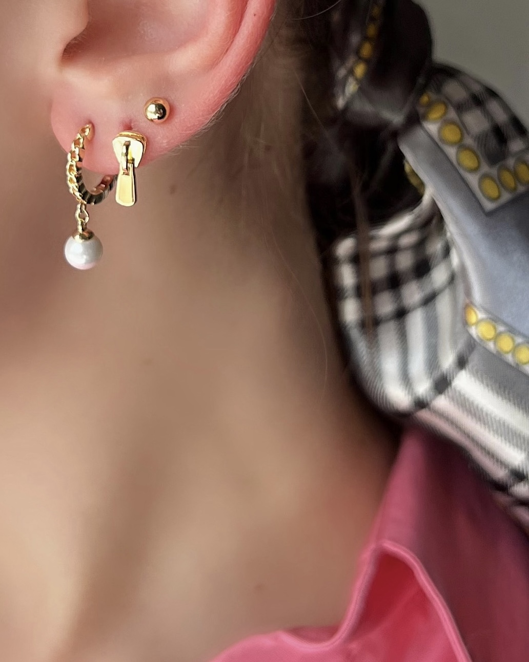 Серьги сет 6шт. бижутерия с майорикой и куб.цирконием