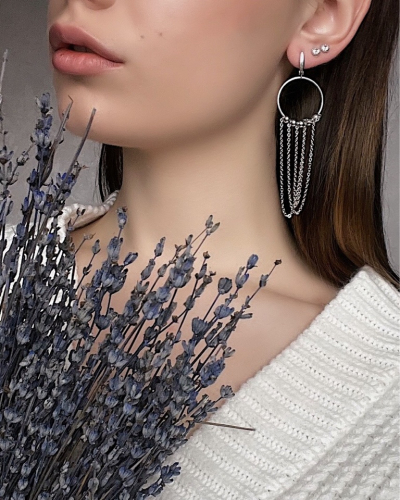 Серебряные серьги