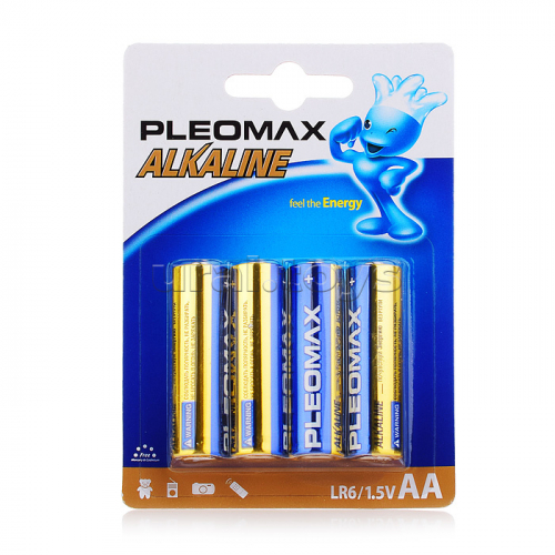 Батарейки алкалиновые PLEOMAX LR6-BL4