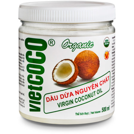 Кокосовое масло Extra Virgin Organic. 500мл . VietCOCO (Вьетнам)